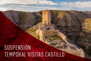Suspensión temporal de las visitas al Castillo de Cadrete