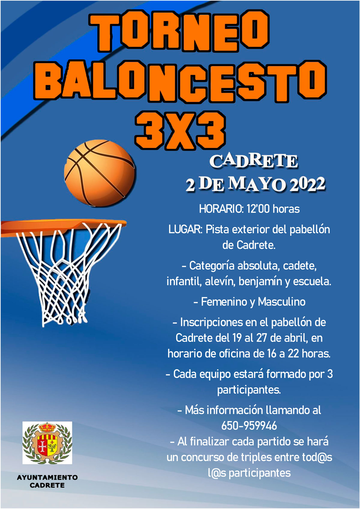 Torneo baloncesto 3x3 2022